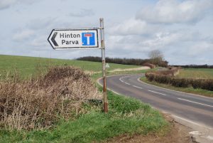 Photo of a Hinton Parva signpost